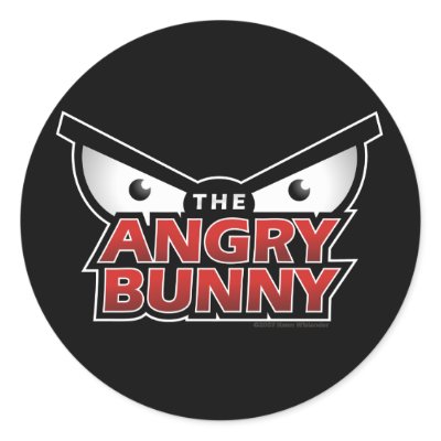 Angry Bunny Abstract (multiple products selected) Sticker by theangrybunny