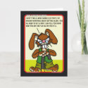 Angry Bunny Birthday Card 1 card