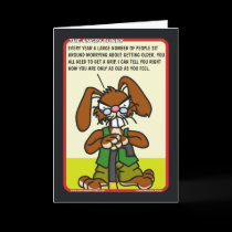 Angry Bunny Birthday Card 1 by wislander Angry Bunny Birthday Card 1