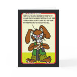 Angry Bunny Birthday Card 1