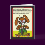 Angry Bunny Birthday Card 1
