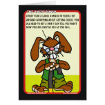 Angry Bunny Birthday Card 1