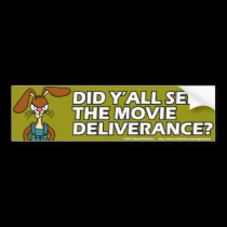 Angry Bunny Bumper Sticker 2 bumper stickers