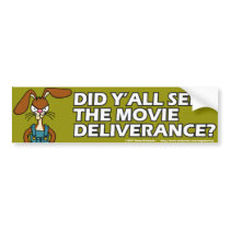 Angry Bunny Bumper Sticker 2 bumper stickers