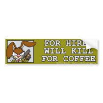 Angry Bunny Bumper Sticker 3 bumper stickers