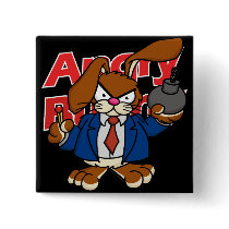 Angry Bunny Button 2 by wislander Angry Bunny Button 2