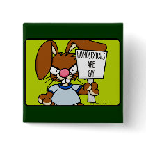 Angry Bunny Button 3 by wislander Angry Bunny Button 3