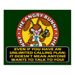 Angry Bunny Cell Phone Poster