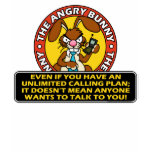 Angry Bunny Cell Phone Shirt 1