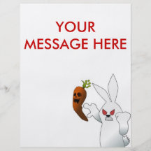 Angry Bunny Custom Flyer