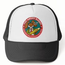 Angry Bunny Erased Hat by wislander Angry Bunny Erased Hat