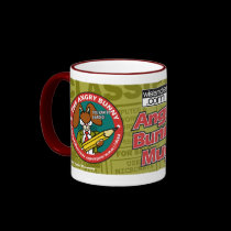 Angry Bunny Erased Mug mugs
