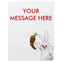 Angry Bunny flyers by original_designs Angry Bunny flyers