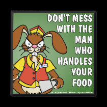 Angry Bunny Food Service magnets