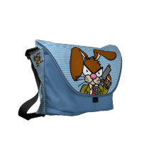 Angry Bunny Gangster Messenger Bag messenger bags