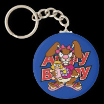 Angry Bunny Girl Keychain keychains