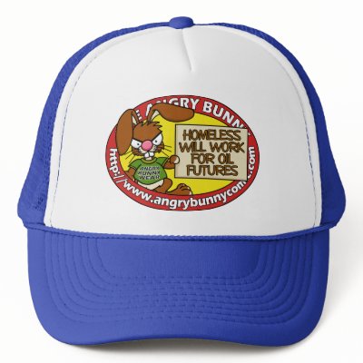 Angry Bunny Homeless Hat by wislander