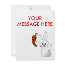 Angry Bunny invitations by original_designs Angry Bunny invitations
