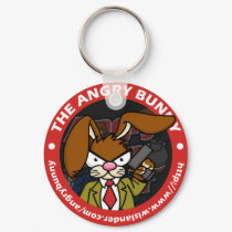 Angry Bunny Keychain #1