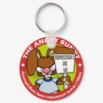 Angry Bunny Keychain #3