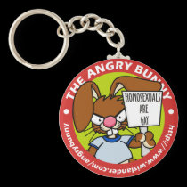 Angry Bunny Keychain #3 keychains