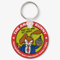 Angry Bunny Keychain #4