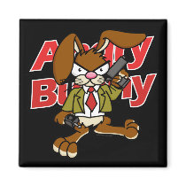 Angry Bunny Magnet 1 by wislander Angry Bunny Magnet 1