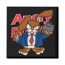 Angry Bunny Magnet 2 by wislander Angry Bunny Magnet 2
