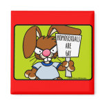 Angry Bunny Magnet 4