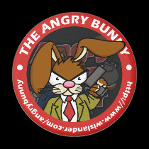 Angry Bunny Magnet Round 1 magnets