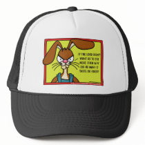 Angry Bunny Meat Hat by wislander Angry Bunny Meat Hat