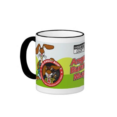 Angry Bunny Meat Mug by wislander