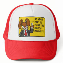 Angry Bunny Moron Minority Hat by wislander Angry Bunny Moron Minority Hat