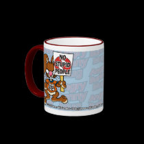 Angry Bunny No Stupid People Mug 1 mugs