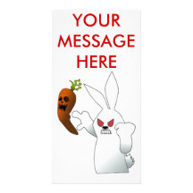 Angry Bunny Photo Card