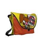 Angry Bunny Protester Messenger Bag
