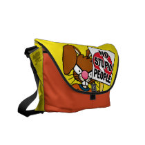 Angry Bunny Protester Messenger Bag messenger bags