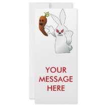 Angry Bunny rack cards by original_designs Angry Bunny rack cards