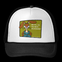 Angry Bunny Redneck Hat hats