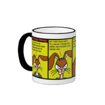 Angry Bunny Redneck Mug 1 by wislander Angry Bunny Redneck Mug 1