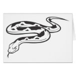Angry Burmese Python Card