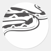 Angry Burmese Python Stickers