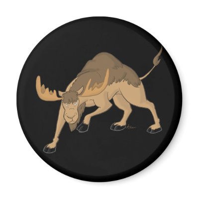 Angry Camel Moose Hybrid Magnet by anwarart