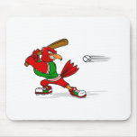 Angry Cardinal Batter Mouse Pads