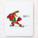 Angry Cardinal Batter Mousepad