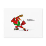 Angry Cardinal Batter Postcard
