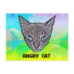 Angry Cat Postcard