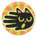 Angry Cat Round Stickers