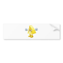 Angry cheese man bumper stickers