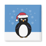 Angry Christmas Penguin Fridge Magnets
